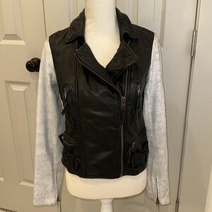 AllSaints Albany leather biker jacket